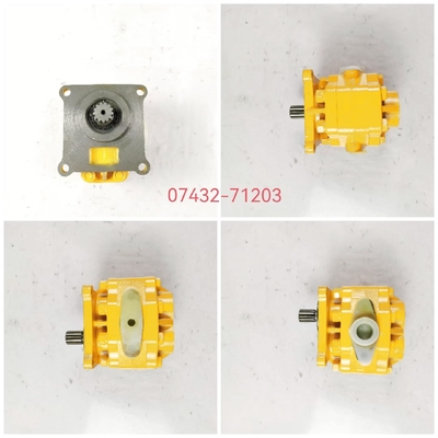 07432-71203 Bomba de engranaje hidráulica Komatsu GD605A GD655A WA100 WA100SS WA100SS WA120 WA120L WR11 WR11SS
