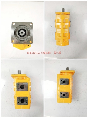 CBGJ2063+2063R-(2+2) Bomba de engranaje hidráulica de alta presión para cargador Bomba de engranaje de 100 cc