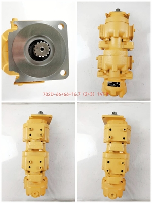 Parker P16 Bomba de engranajes de hierro y aluminio 702D-66+66+16.7 ((2+3) 14T R-1