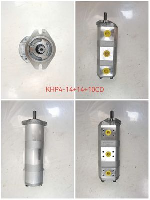 Bomba de engranajes hidráulica de alto rendimiento KHP4-14+14+10CD con potencia de 11KW, caudal de 1060 lpm y presión de 160kPa-250kPa, piezas hidráulicas para maquinaria agrícola
