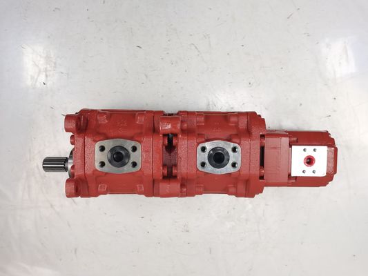 Bomba de engranajes KYB de acero inoxidable KYB51100-KRP4 27+17-4(1) Bomba de engranajes hidráulica de presión media-alta para equipos de construcción Kawasaki