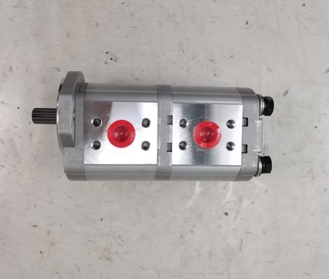 16+16 10T L Brida-1 Bomba Hidráulica Aleaciones de acero y aluminio 160kPa-250kPa Bomba de engranajes de engranaje externo de presión media y alta Bomba Hidráulica Maquinaria Pesada