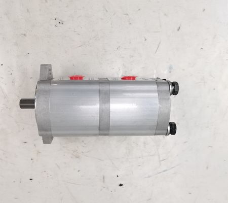 16+16 10T L Brida-1 Bomba Hidráulica Aleaciones de acero y aluminio 160kPa-250kPa Bomba de engranajes de engranaje externo de presión media y alta Bomba Hidráulica Maquinaria Pesada