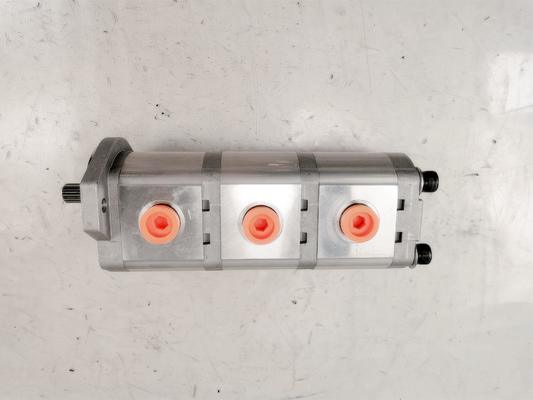 12+12+10 10T R Rosca Bomba Hidráulica Aleaciones de acero y aluminio 160kPa-250kPa Bomba de engranajes de engranaje externo de presión media y alta Bomba hidráulica Maquinaria pesada