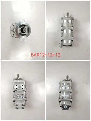 Bomba de engranajes hidráulicos BAR12+12+12 Alta calidad para Komatsur Fabrica de maquinaria de construcción Suministro de piezas de repuesto hidráulicas