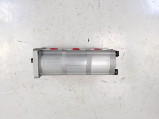 Bomba de engranajes hidráulica de aleación de hierro y aluminio 12+12+9CC-15T-R Rango para suministro de fábrica de maquinaria de construcción Piezas de repuesto hidráulicas