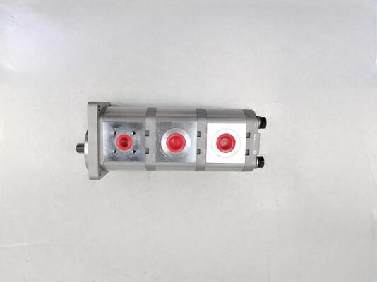 Bomba de engranajes hidráulica de aleación de hierro y aluminio 12+12+9CC-15T-R Rango para suministro de fábrica de maquinaria de construcción Piezas de repuesto hidráulicas