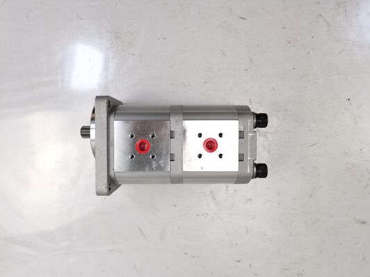 16.3+16.3-15T-L Bomba de engranajes hidráulica de aleación de hierro y aluminio Materiales Rango para maquinaria de construcción Suministro de fábrica Piezas de repuesto hidráulicas