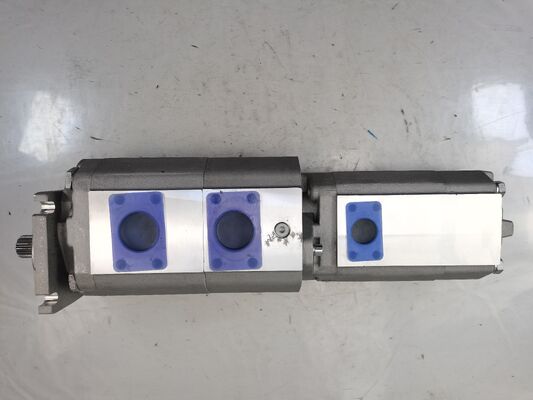 4 Etapas de la bomba de engranaje hidráulico 80+80+40+8 Materiales de alta calidad de hierro y aleación de aluminio gama para la maquinaria de construcción Fabrica de suministro de piezas hidráulicas