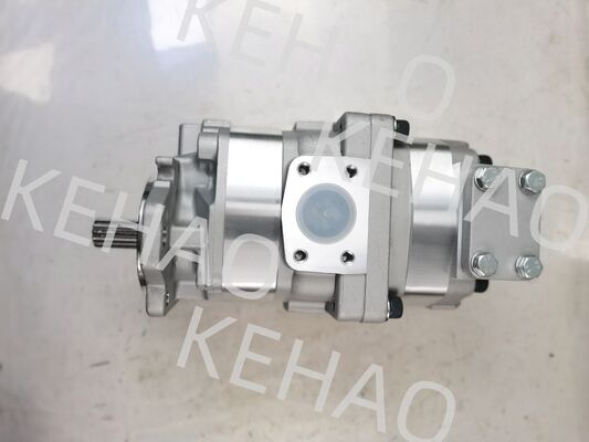 Bomba de engranajes hidráulica para maquinaria pesada 705-52-30A70 fabricada en aleación de aluminio, diseñada para la potencia hidráulica y la transferencia de fluidos en equipos de construcción.