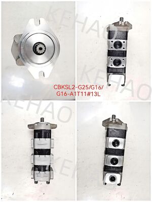 Bomba de engranajes hidráulica de alta calidad CBKSL2-G25+G16+G16-A1T11Φ13L Bomba de engranajes personalizable OEM de acero inoxidable 1 año de garantía