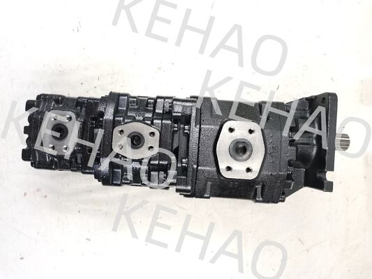 Bomba de engranajes NABCO NABCO126MM+76MM+80MM-14T-L Ferro aluminio acero inoxidable Medio alta presión bomba hidráulica de engranajes para equipos Kawasaki