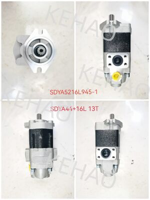 Hydraulic Gear Pump SDYA44+16L 13T（SDYA5216L945-1) Steering and Power device High Quality Hydraulic Spare Parts Used in Kawasaki Machinery