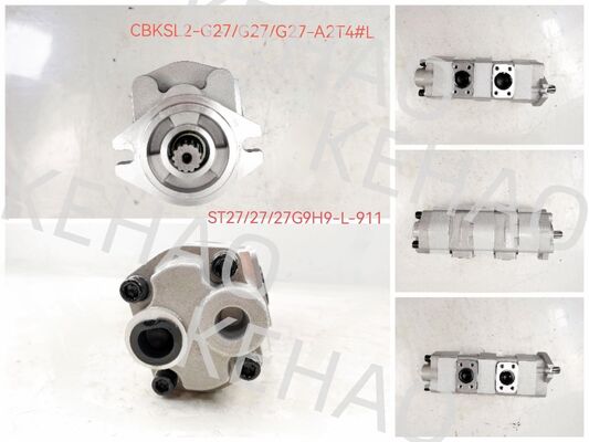 Bomba de engranajes hidráulica de hierro fundido de alta presión ST27+27+27G9H9-L-911 Bomba de aceite CBKSL2-G27+G27+G27-A2T4ΦL con 1 año de garantía para aplicaciones industriales