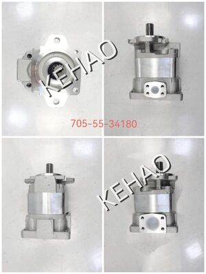 Personalizar SAL3- 100+50+36+(1)25 bomba de engranajes hidráulicos 705-55-34180 materiales de aleación de hierro y aluminio gama para WA350/WA380-3C maquinaria partes hidráulicas