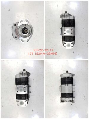 Customize KFP Hydraulic Gear Pump KFP22-32+1712T High Pressure High Speed Industrial Grade Gear Oil Hydraulic Replacement Factory Supply