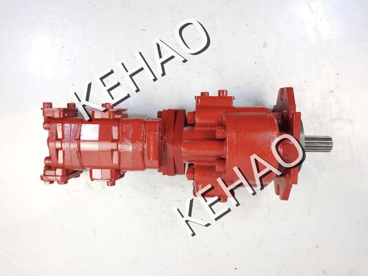 KYB Bomba de engranajes hidráulicos KYB5171-KRP22-32+19 para excavadora Material de aleación Dirección Un año de garantía Bomba de engranajes Bomba variable