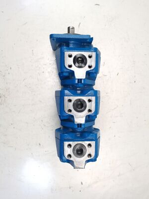 Para la bomba de engranajes hidráulicos Rexroth GXPO-AOD10WRTB-10WRTB10AB6R con alto flujo de velocidad de aceite de hierro fundido bomba de engranajes de 3 etapas para equipos pesados de construcción