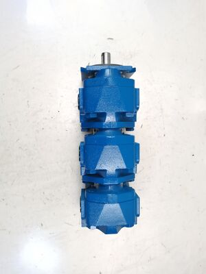 Para la bomba de engranajes hidráulicos Rexroth GXPO-AOD10WRTB-10WRTB10AB6R con alto flujo de velocidad de aceite de hierro fundido bomba de engranajes de 3 etapas para equipos pesados de construcción