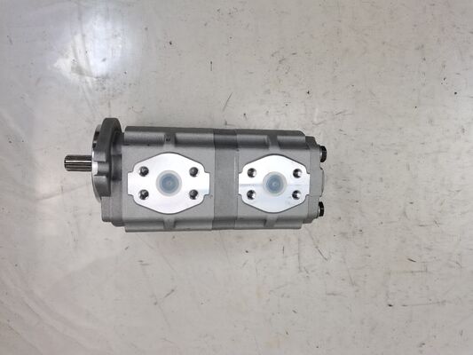 Bomba de engranaje hidráulico Komatsu Serie KRP4 Bomba de aceite KRP4-27+17 Materiales de aleación de hierro y aluminio b Bomba con presión de 150-250bar Reemplazo para maquinaria pesada