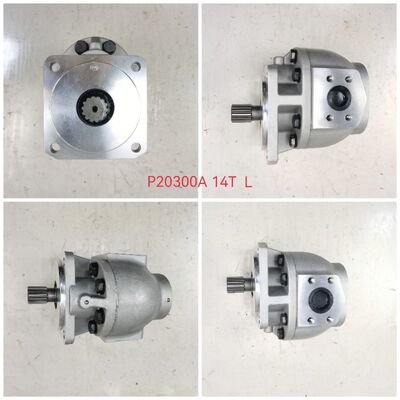 Bomba de engranajes hidráulica para carretillas elevadoras P20300A con 14 dientes de hierro fundido y aleación de aluminio, bomba de transferencia de aceite, piezas de reparación de maquinaria pesada, OEM ODM personalizable