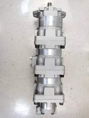 Bomba de engranajes Komatsu de 4 etapas, bomba hidráulica SAR3-71+32+32+20, materiales de hierro fundido y aleación de aluminio, bomba de alta presión, piezas hidráulicas para cargadoras, un año de garantía