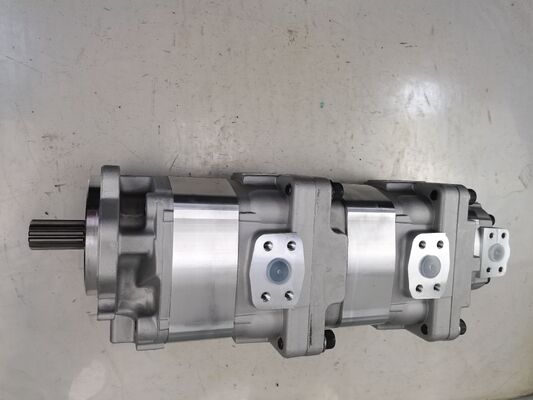 Bomba de engranajes hidráulicos Bomba Komatsu SAR3-90+90+(1)20 Motor hidráulico aleación de hierro fundido de aluminio Bomba de aceite Maquinaria pesada Fuente de energía Partes de repuesto hidráulicos Certificación