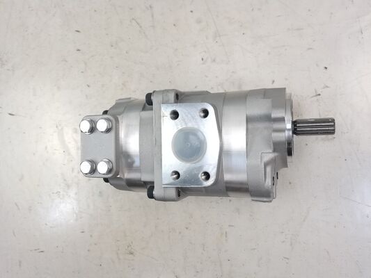 Bomba de engranajes hidráulica Komatsu personalizable, serie SAR1/ SAR3/ SAL1/ SAL3, SAR12+12 1+2 12T L, materiales de hierro fundido y aleación de aluminio, bomba para maquinaria de construcción
