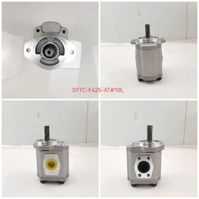 Bomba de engranajes personalizable serie SYTC SYTC-F425-AT Φ10L Bomba de transferencia de aceite hidráulico Maquinaria para cargadores Hierro fundido y aleación de aluminio Garantía de un año Suministro de fábrica