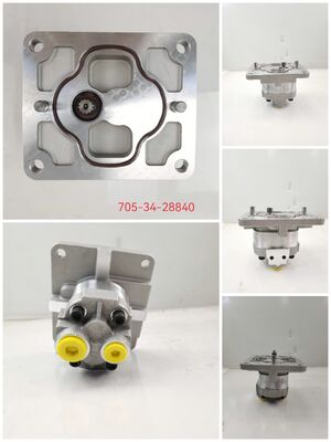 Cargadores de ruedas bomba de engranajes hidráulicos 705-34-28840 Hierro fundido y aleación de aluminio bomba de transferencia de aceite utilizada en Komatsu Maquinaria reparar piezas OEM ODM Un año de garantía