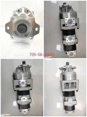For Wheel Loaders Gear Pump 705-58-46001 Komatsu Hydraulic Pump Cast Iron and Aluminum alloy Oil Pump Heavy Machinery Repair Parts Factory Direct Sales