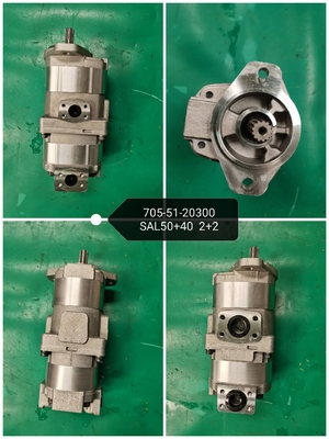 705-51-20300 PESO de los cargadores WA250 de la rueda de la bomba de engranaje de SAL50+40 2+2 KOMATSU: 13,922 kilogramos