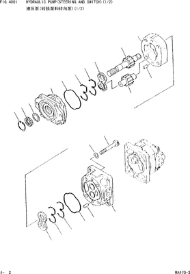 705-52-30280 bomba de engranaje de KOMATSU SAR71+50 WA450 WA450L WA470 WF450 WF450T